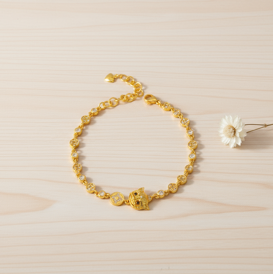 Gold-Plated Pixiu Wealth Bracelet | Zen Ara Grove