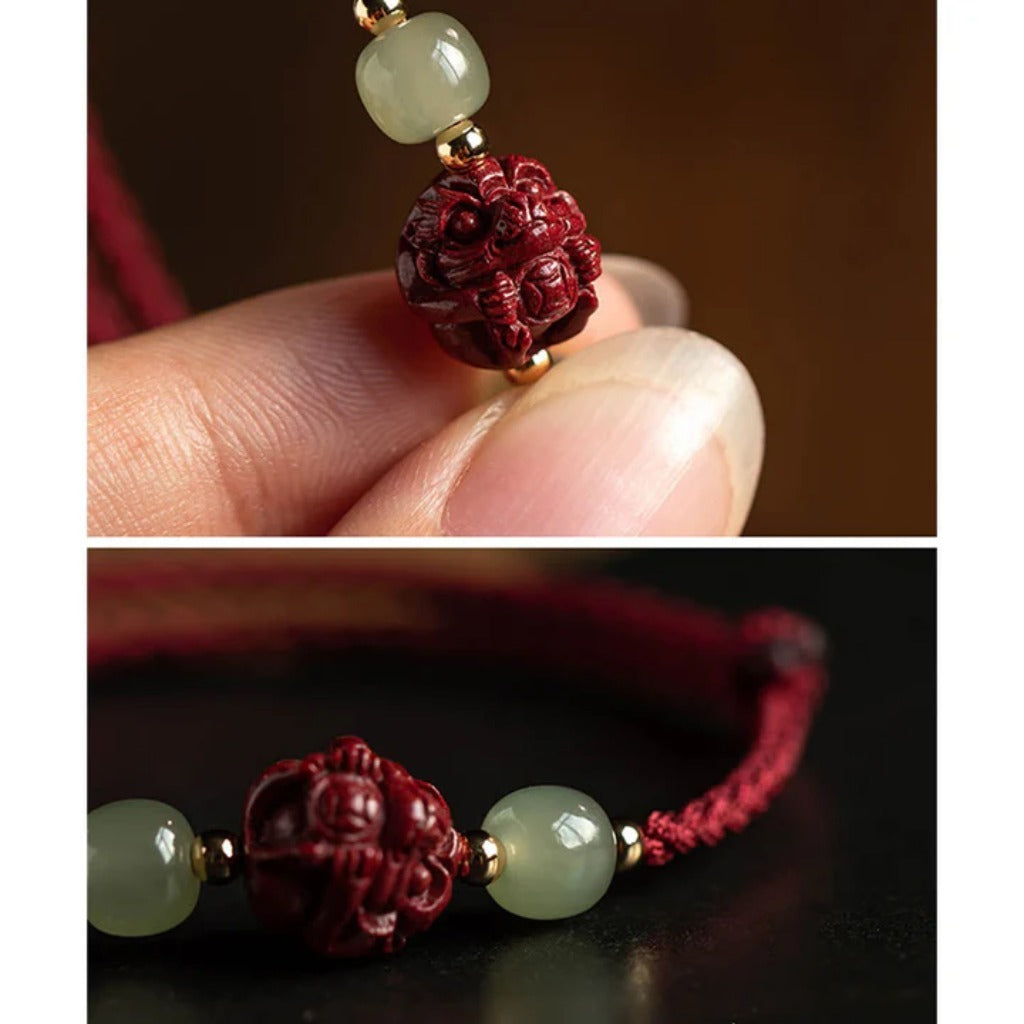 LIMITED TIME OFFER-Handmade Adjustable Red Cord Bracelet – 12 Chinese Zodiac for Good Fortune | Zen Ara Grove