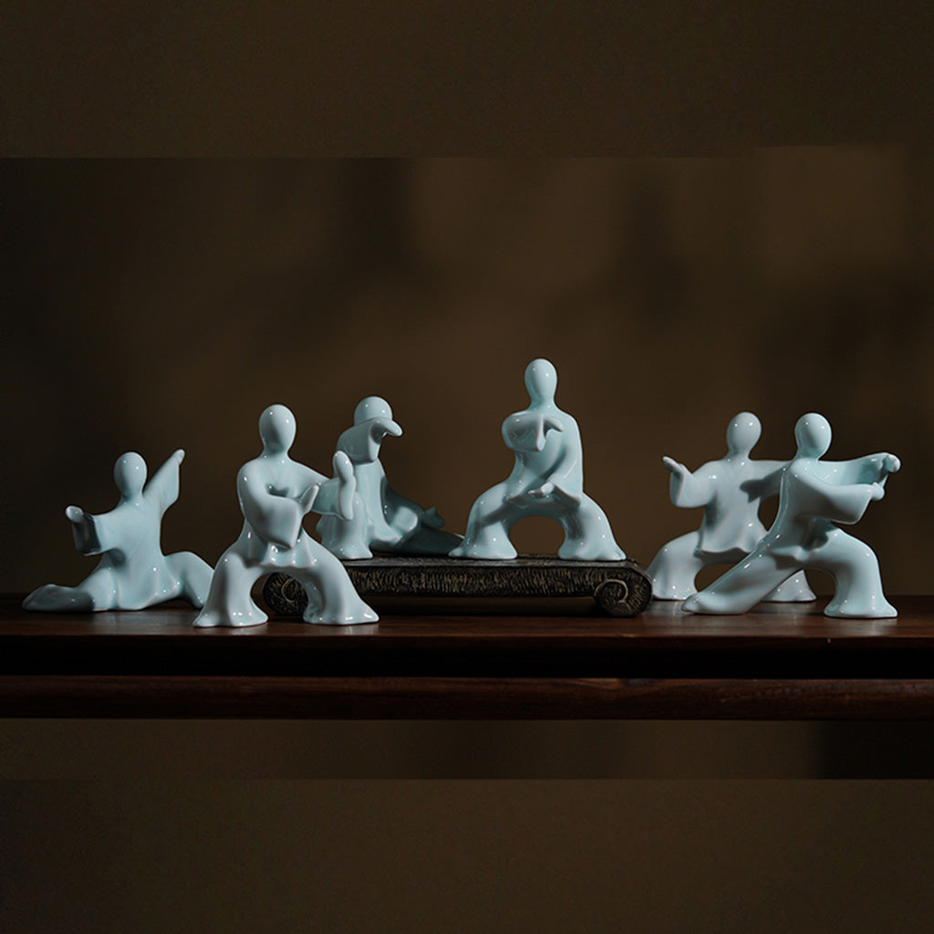 Kung Fu Tai Chi Master Ceramic Figurine | Zen Ara Grove