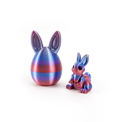 3D Printed Easter Bunny Egg Figurine – Symbol of Hope & Renewal | Zen Ara Grove