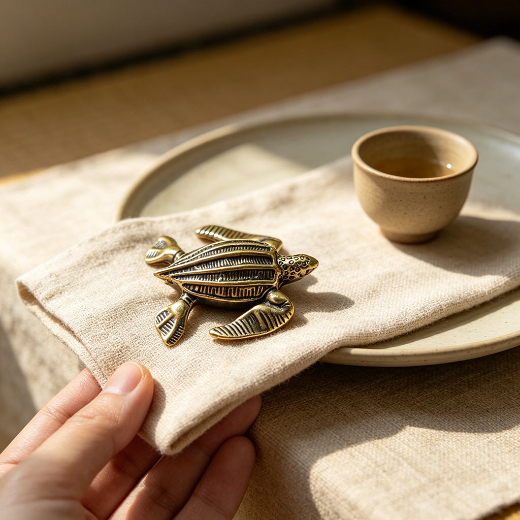 Handcrafted Brass Sea Turtle Figurine – A Symbol of Longevity and Protection | Zen Ara Grove