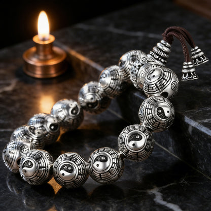 Yin-Yang Bead Bracelet – Alloy, Symbol of Balance & Harmony | Zen Ara Grove
