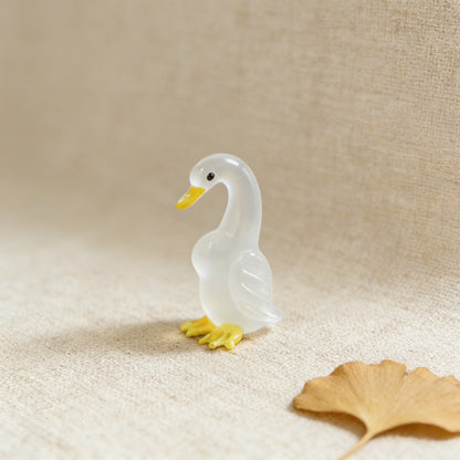 Peaceful Glass Duck Figurine – Bringing Calm Energy and Joy to Your Space | Zen Ara Grove