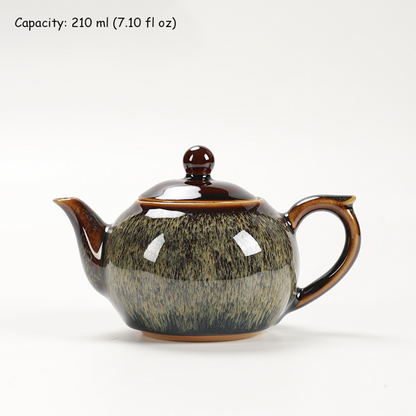Handcrafted Kiln‑Change Ceramic Teacup with Zodiac Animal Motifs for Good Fortune | Zen Ara Grove