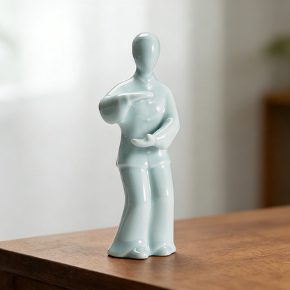 Elegant Female Tai Chi Master Figurine – Grace in Motion | Zen Ara Grove