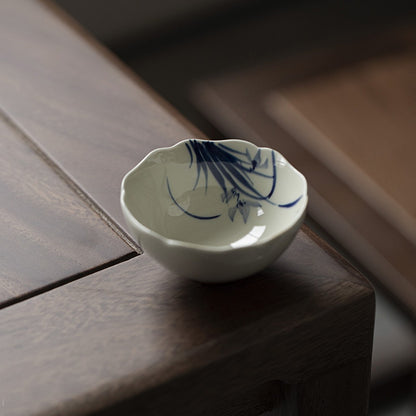 Elegant Zen Cup Featuring Four Gentle Plants | Zen Ara Grove
