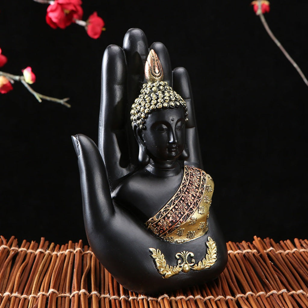 Zen Palm Buddha Figurine | Zen Ara Grove