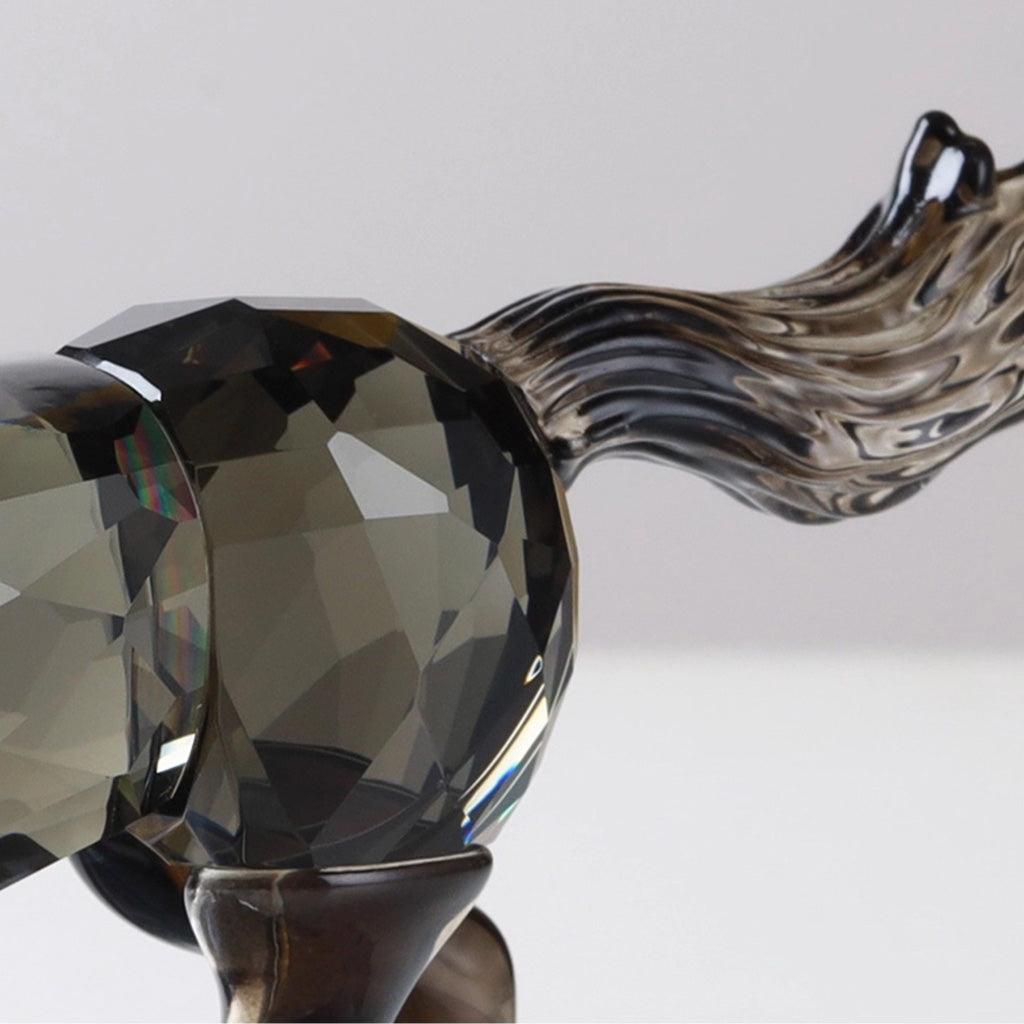 Galloping Crystal Glass Horse Figurine – A Symbol of Freedom and Power | Zen Ara Grove