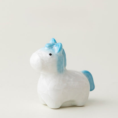 Ceramic Horse Figurine with Gradient Purple Crystalline Glaze – Artistic Shine and Serenity | Zen Ara Grove