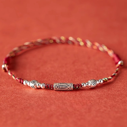 Adjustable Koi-Inspired Fish Motif Bracelet or Anklet with S925 Silver Option