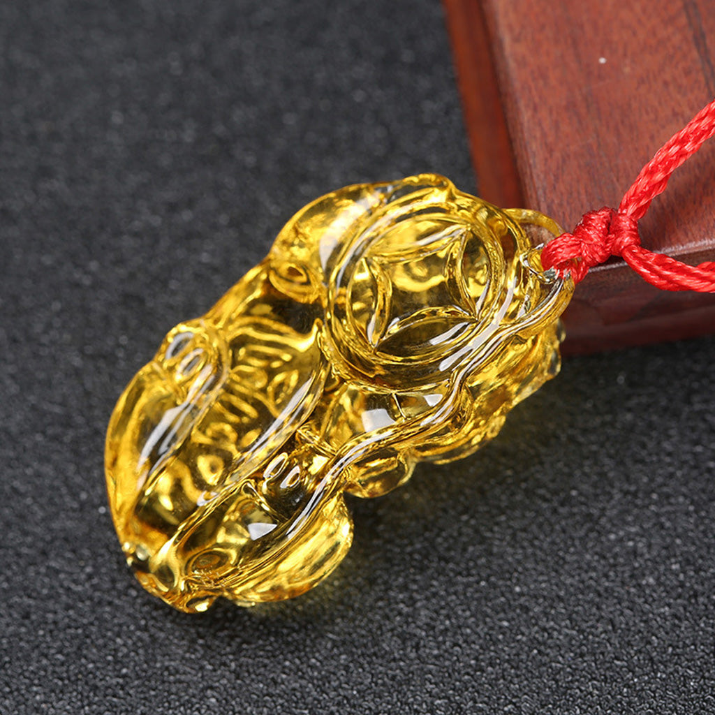 Limited Time Offer · Purple Crystal Glass Pixiu Pendant – Symbol of Blessing and Good Fortune | Zen Ara Grove