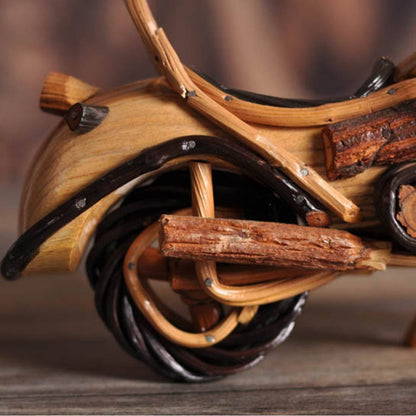 Rustic Rattan Motorcycle Décor – Soul of Freedom, Spirit of Craft | Zen Ara Grove