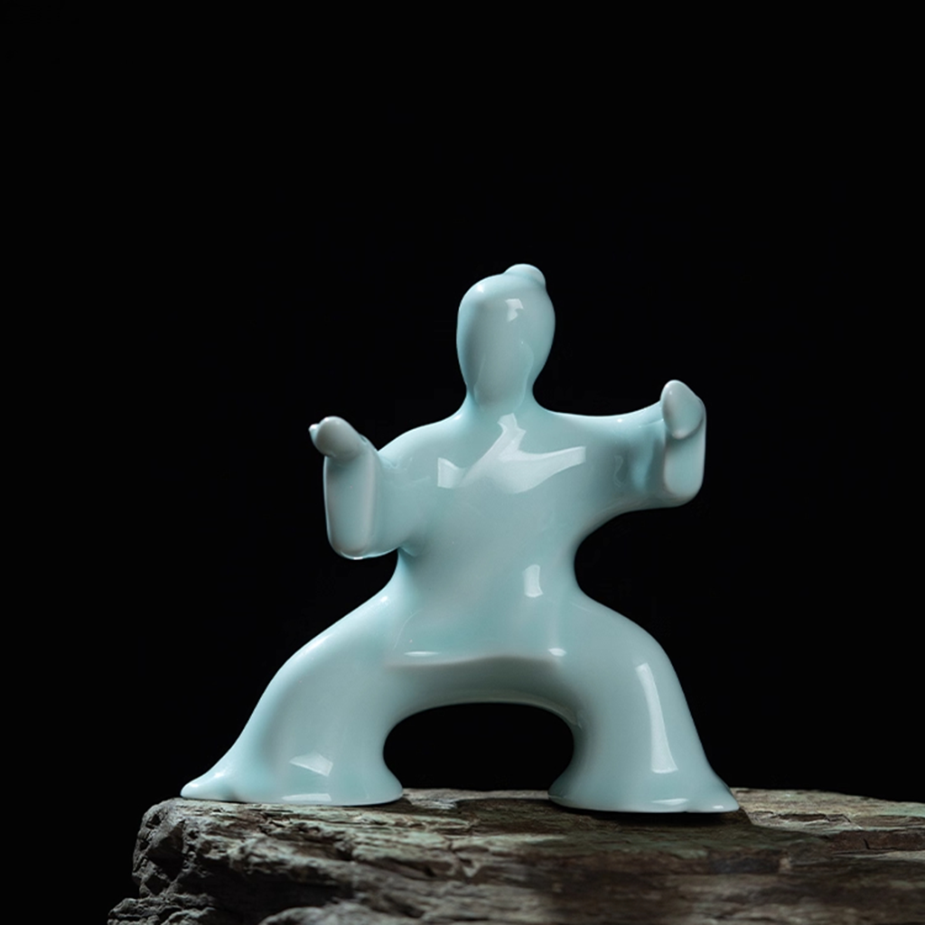 Ceramic Tai Chi Kung Fu Sculpture – The Art of Yin and Yang | Zen Ara Grove