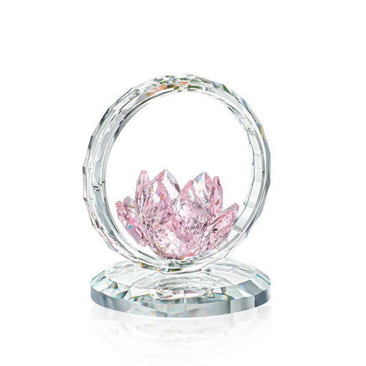 Multicolor Glass Lotus Ornament – Blooming with Light and Serenity | Zen Ara Grove