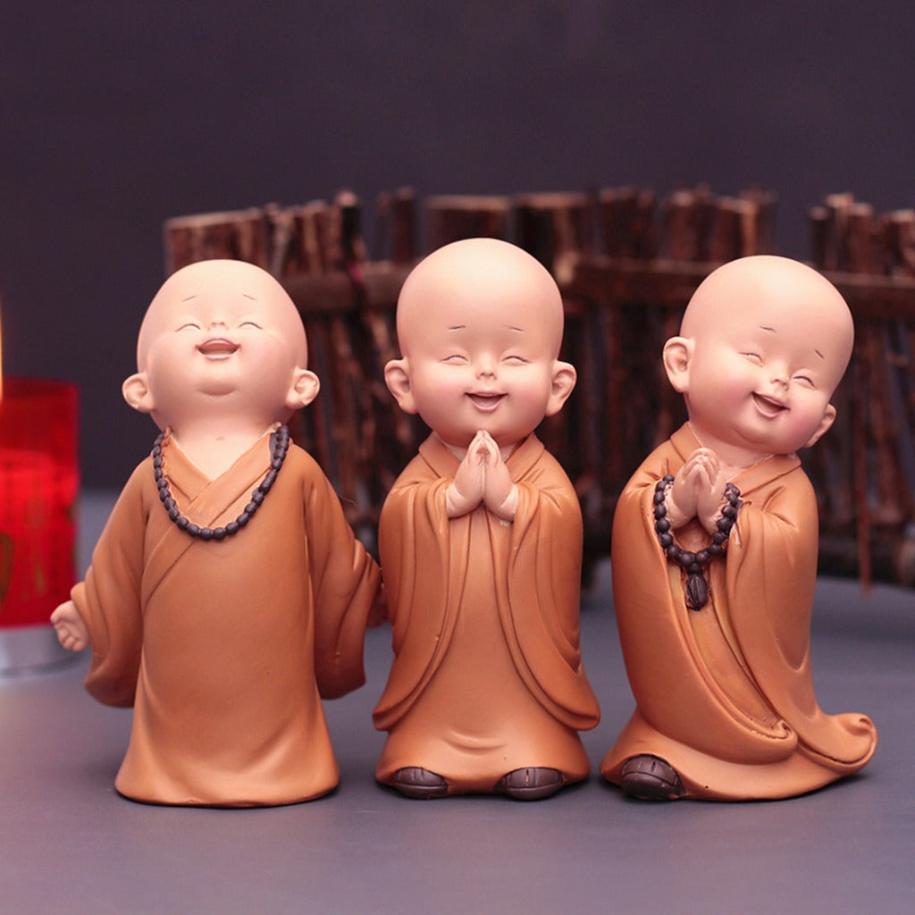 Cute Zen Monk Figurines| Zen Ara Grove