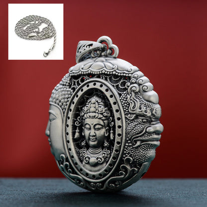 Duality Mind Pendant｜One Thought: Buddha or Demon | Zen Ara Grove