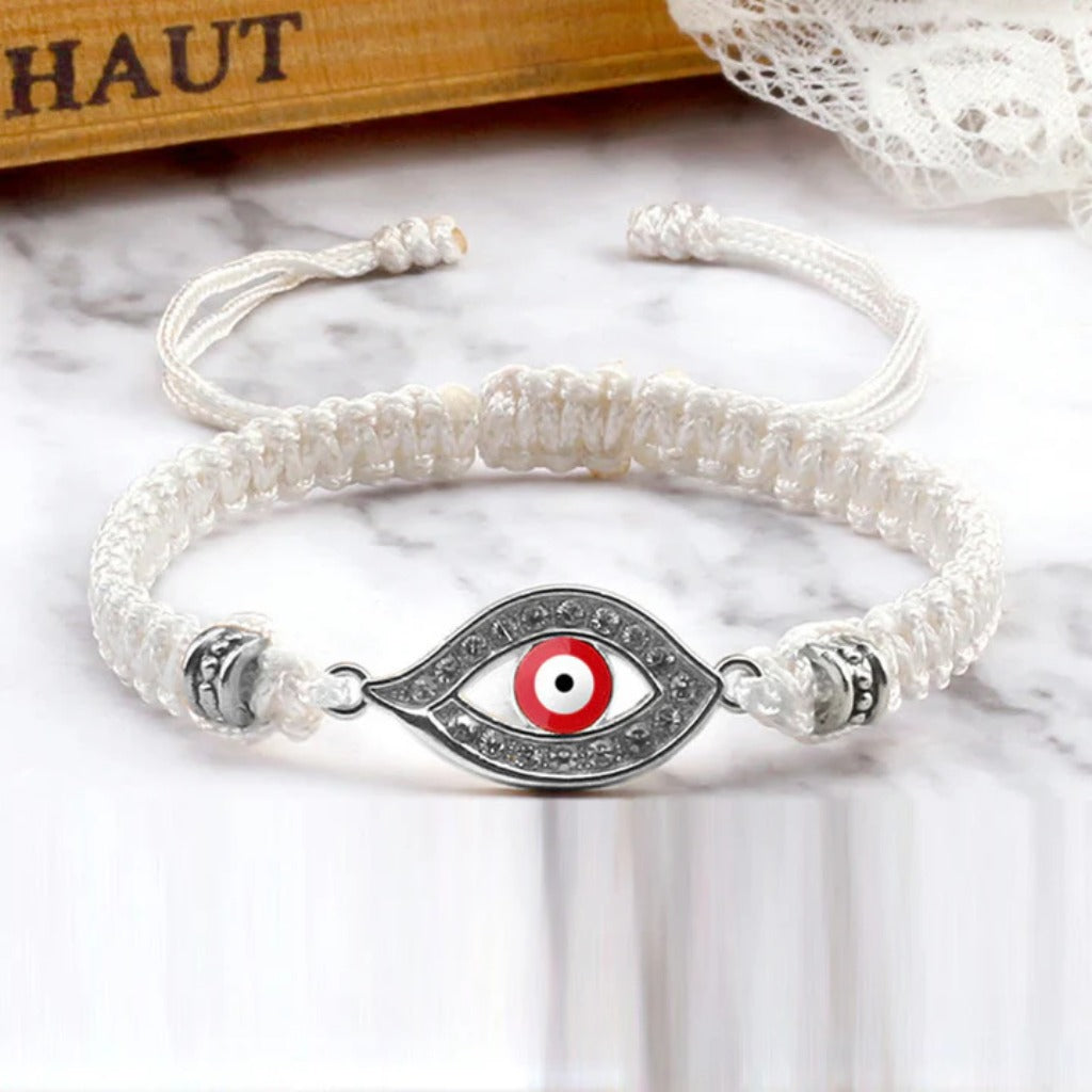 Adjustable Evil Eye Cord Bracelet – Ward Off Negativity, Invite Good Fortune | Zen Ara Grove