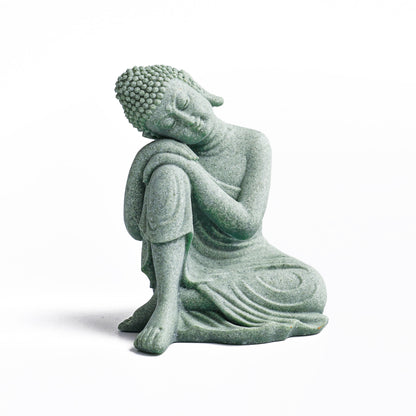 Qing Sandstone Buddha Statue for Zen Space | Zen Ara Grove