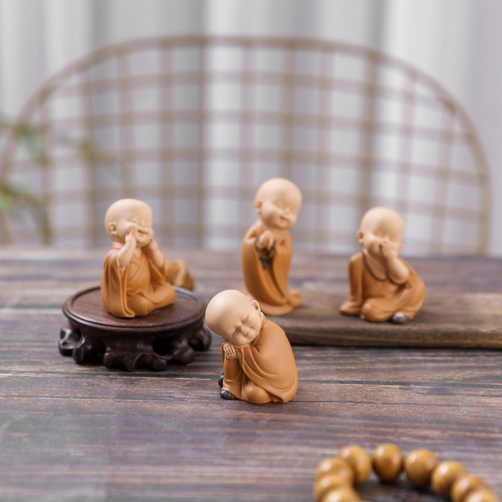 Cute Zen Monk Figurines| Zen Ara Grove