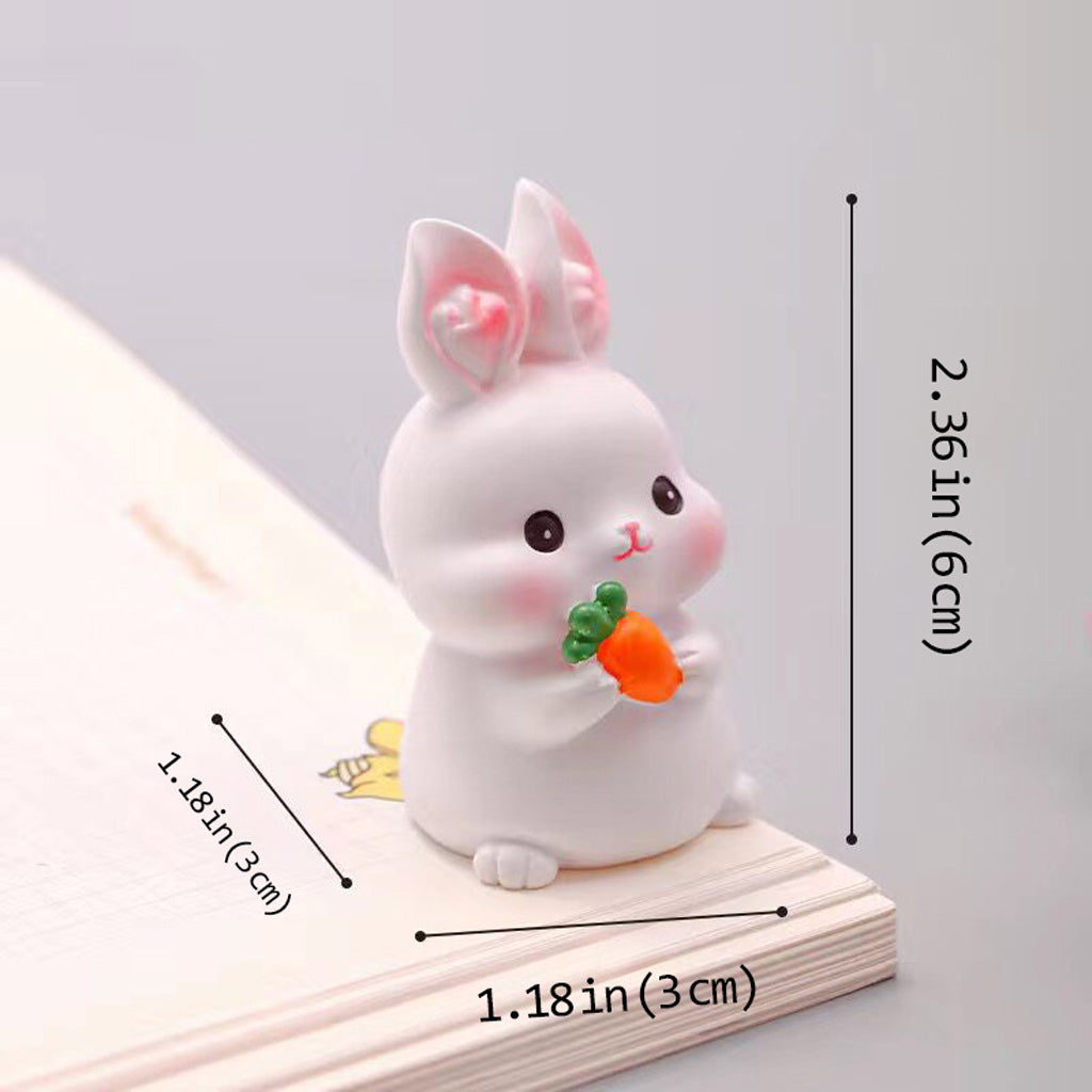 Easter Kawaii Bunny Figurine Set – Symbol of Hope & Renewal | Zen Ara Grove