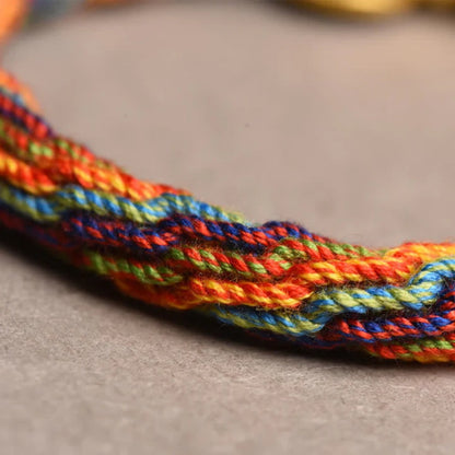 TODAY ONLY! Spin Your Luck Bracelet: Handwoven Color Strings with Secret Charms