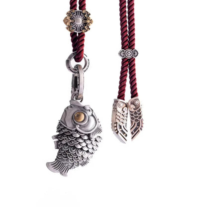 Lucky Koi Fish Pendant – Articulated Moving Tail for Stress Relief | Zen Ara Grove