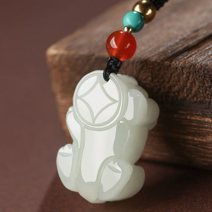 Celestial Hetian Jade Pi Yao Pendant