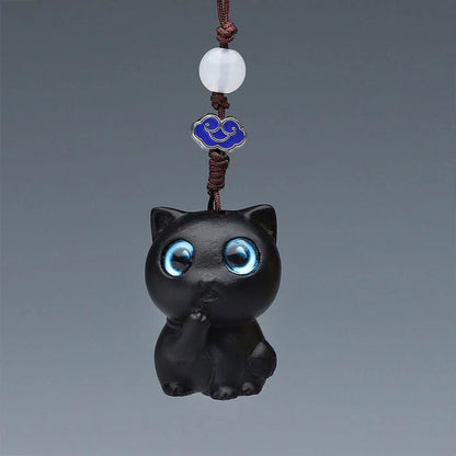 TODAY ONLY! Green Sandalwood Mini Cute Animal Rabbit Cat Deer Whale Prosperity Phone Hanging Decorations| Zen Ara Grove