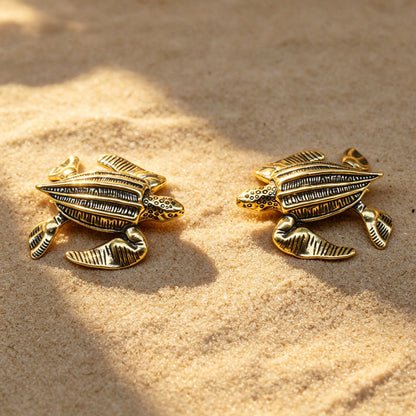 Handcrafted Brass Sea Turtle Figurine – A Symbol of Longevity and Protection | Zen Ara Grove