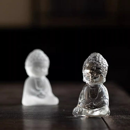 Handmade Glass Buddha Ornament – Capturing the Quiet Essence of Zen | Zen Ara Grove