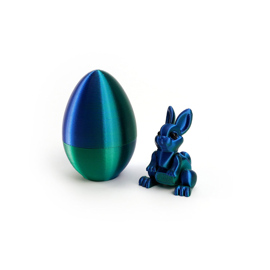 3D Printed Easter Bunny Egg Figurine – Symbol of Hope & Renewal | Zen Ara Grove