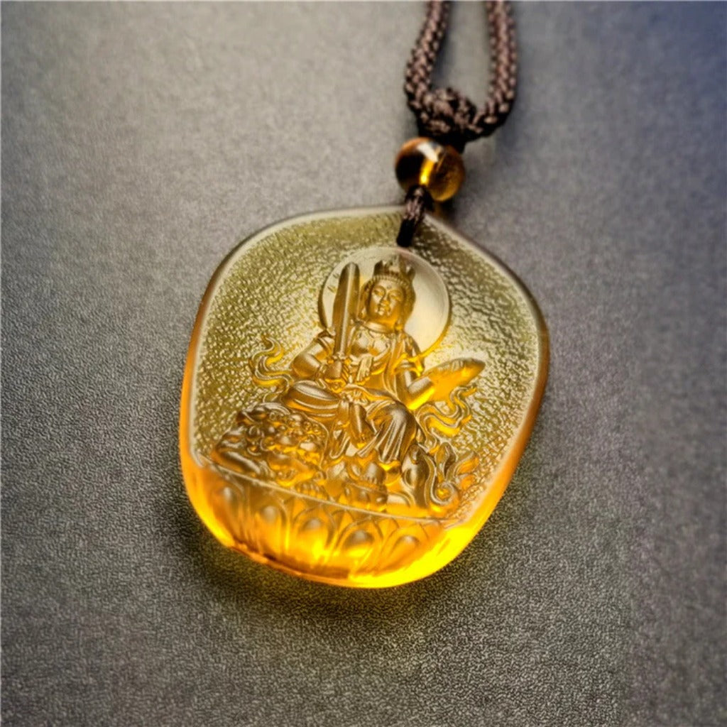 Waterdrop Liuli Buddha Pendant – Symbol of Peace and Blessings | Zen Ara Grove
