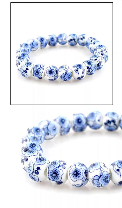TODAY ONLY! Adjustable Ceramic Bracelet｜Soft Glow & Floral Patterns