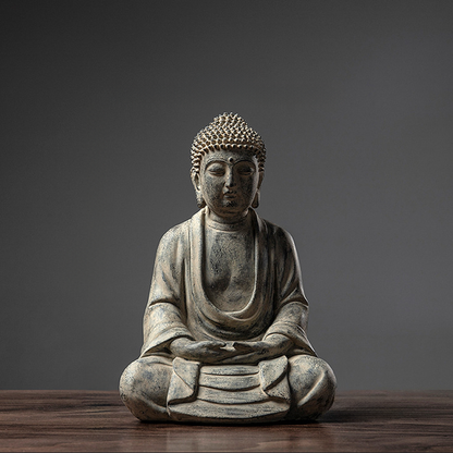 Zen Buddha Statue – Resin Meditation Figurine for Tranquil Display | Zen Ara Grove