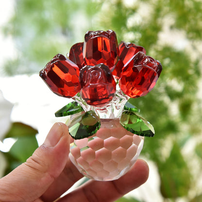 Eternal Bloom Crystal Glass Rose – A Timeless Symbol of Love | Zen Ara Grove