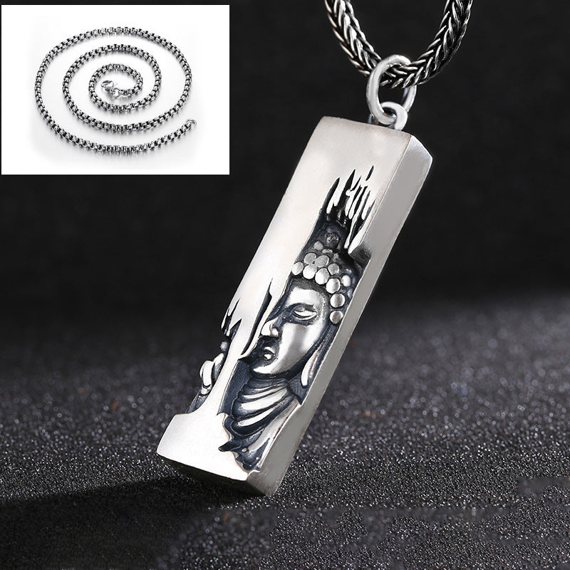 One-Side Buddha Amulet – Guardian Pendant of Inner Awakening | Zen Ara Grove
