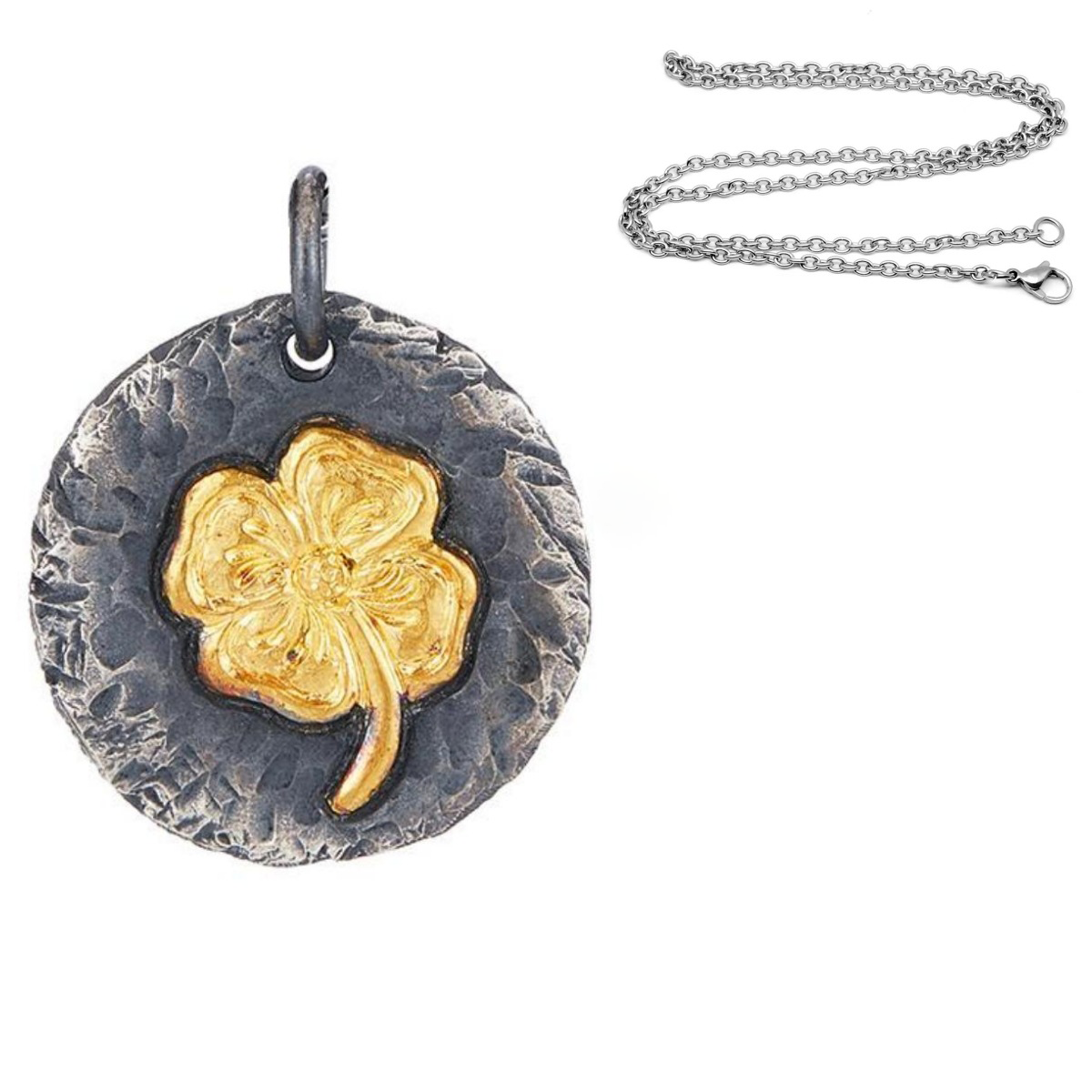 $9.99 LIMITED TIME OFFER Handmade Thai Silver Clover Necklace for Luck and Blessing | Zen Ara Grove