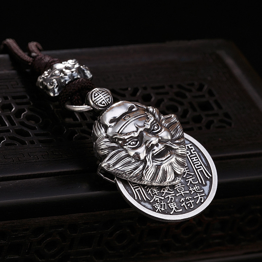 Vintage Zhong Kui Guardian Pendant – Timeless Protection & Courage | Zen Ara Grove