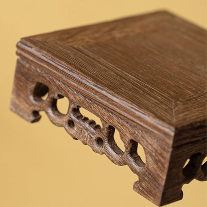 Macassar Ebony Wooden Base – Square or Hexagonal Base for Showcasing Items | Zen Ara Grove