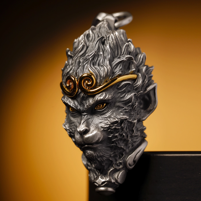 Wukong Pendant – The Monkey King with Golden Headband | Zen Ara Grove