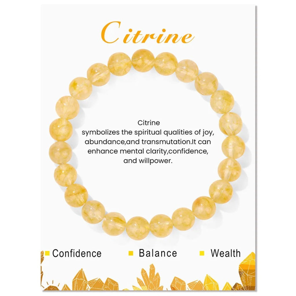 Crystal Beaded Bracelet with Elastic Cord – Handmade Design | Zen Ara Grove