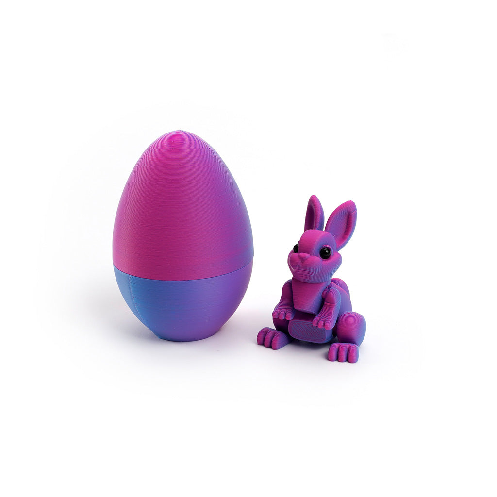 3D Printed Easter Bunny Egg Figurine – Symbol of Hope & Renewal | Zen Ara Grove