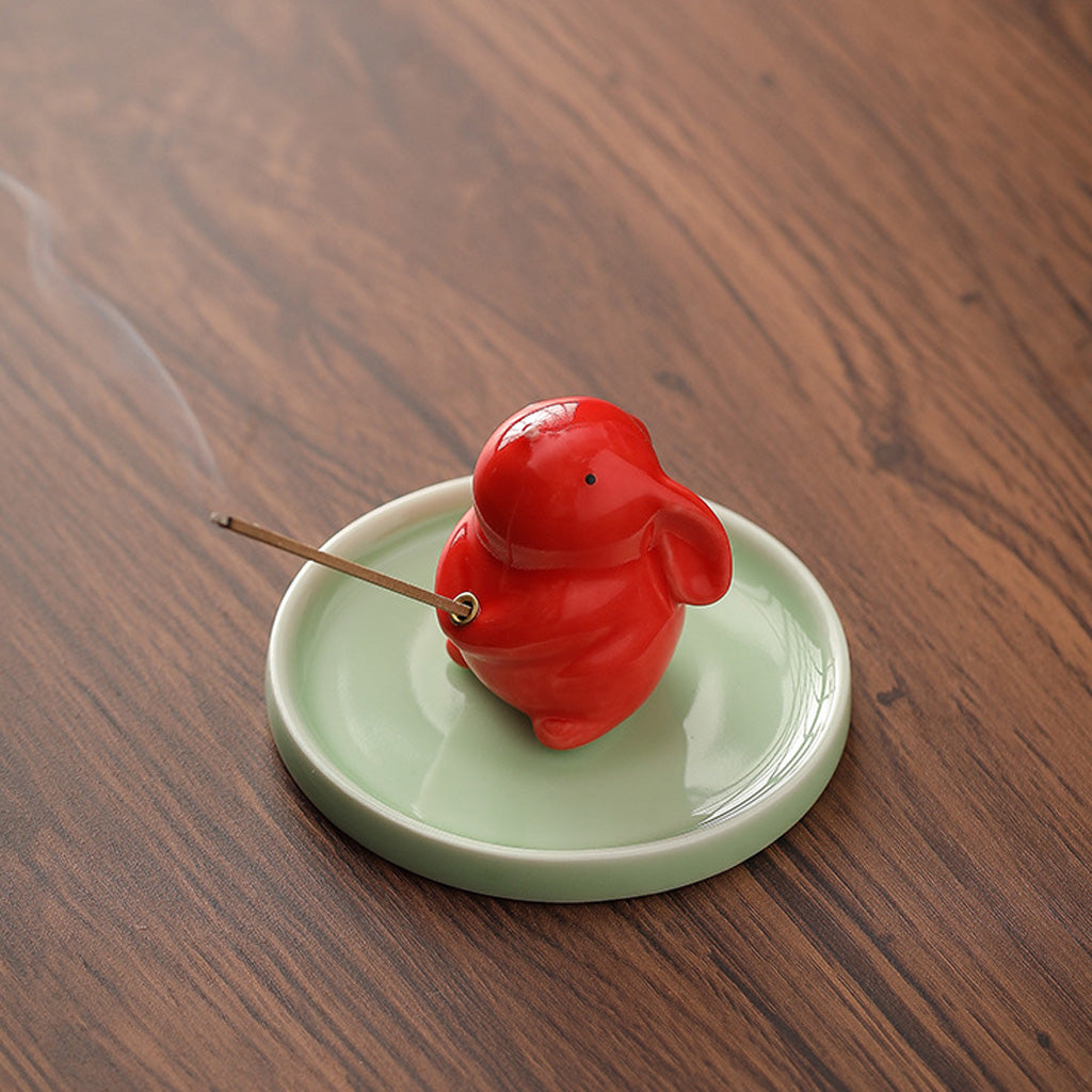 Cute Ceramic Bunny Incense Holder – Playful & Functional Décor Piece | Zen Ara Grove