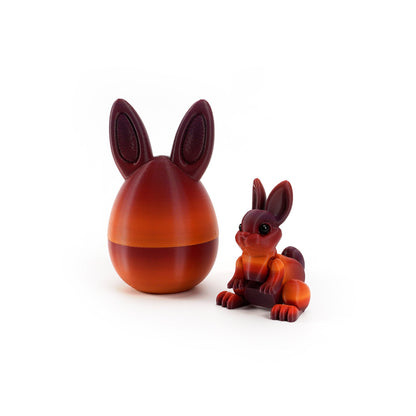 3D Printed Easter Bunny Egg Figurine – Symbol of Hope & Renewal | Zen Ara Grove