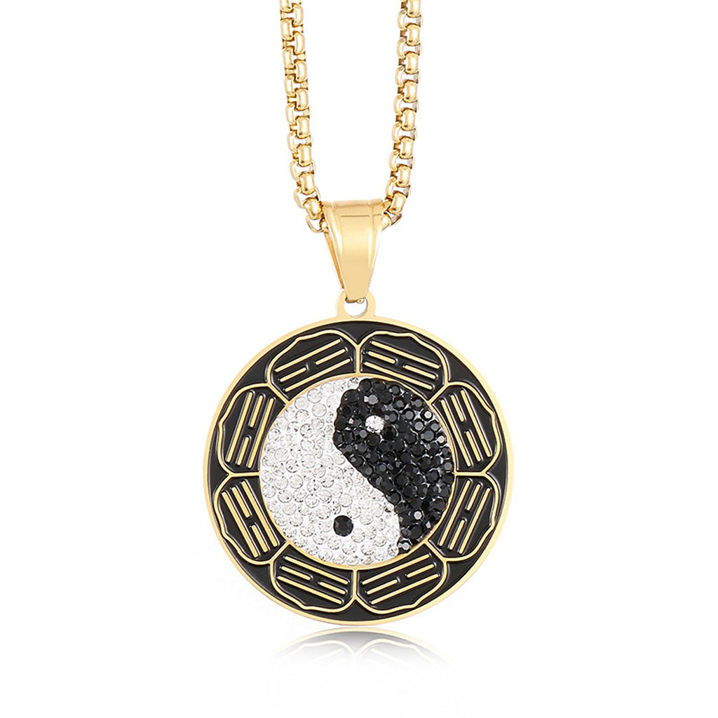 Taiji Bagua Yin-Yang Pendant Necklace – Energy & Protection | Zen Ara Grove