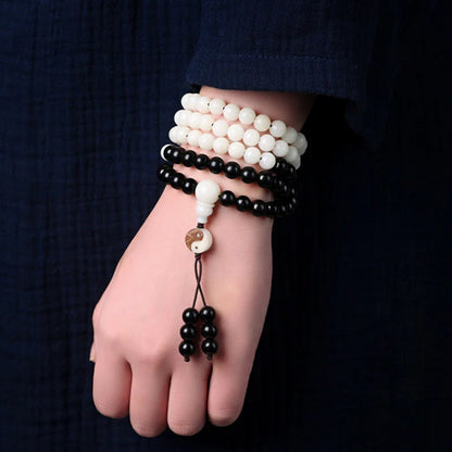 Taiji · Yin Yang 108 Beads Mala Bracelet | Zen Ara Grove