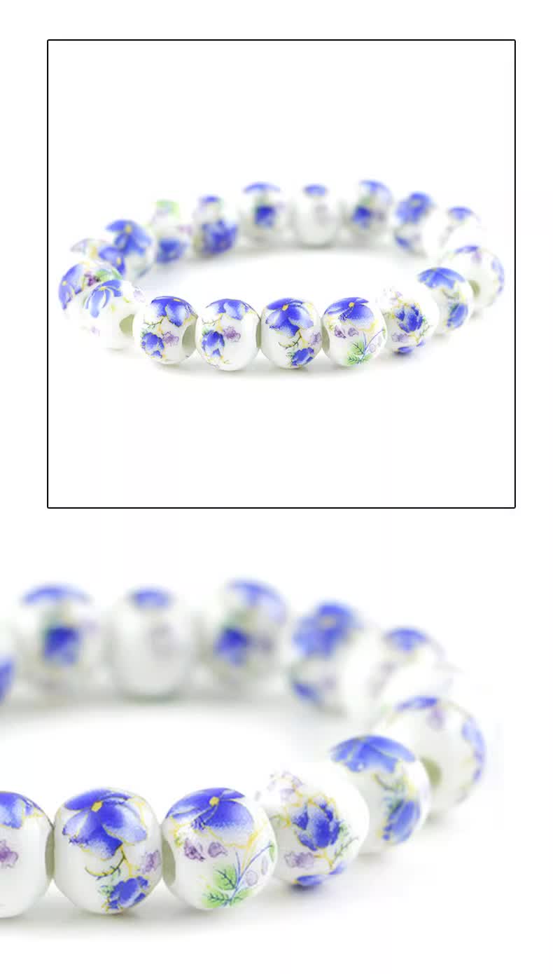 TODAY ONLY! Adjustable Ceramic Bracelet｜Soft Glow & Floral Patterns