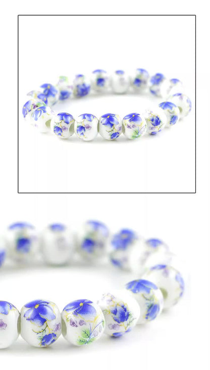 TODAY ONLY! Adjustable Ceramic Bracelet｜Soft Glow & Floral Patterns