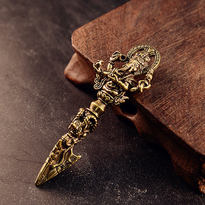 Ganesha Vajra — Wisdom & Protection Talisman | Zen Ara Grove