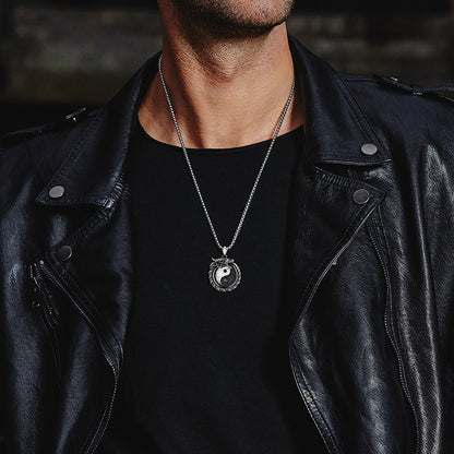 Yin-Yang Dragon Pendant｜Harmony & Protection | Zen Ara Grove
